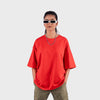 Red Solid Oversized T-Shirt