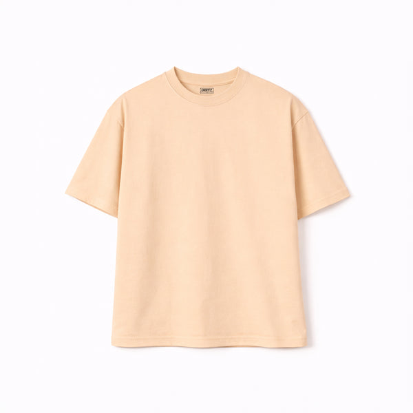 Peach Fuzz Solid Oversized T-Shirt