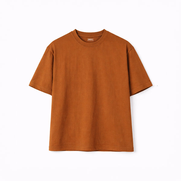 Dark Brown Solid Oversized T-Shirt