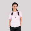 Baby Pink Solid Slim Fit T-Shirt