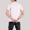 Baby Pink Solid Slim Fit T-Shirt
