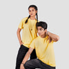 Yellow Solid Slim Fit T-Shirt