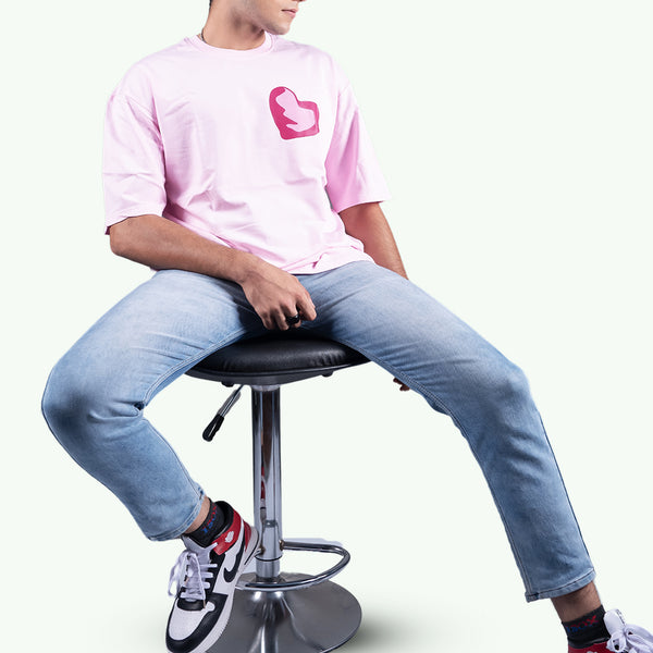 Love Yourself Pink Oversized T-Shirt