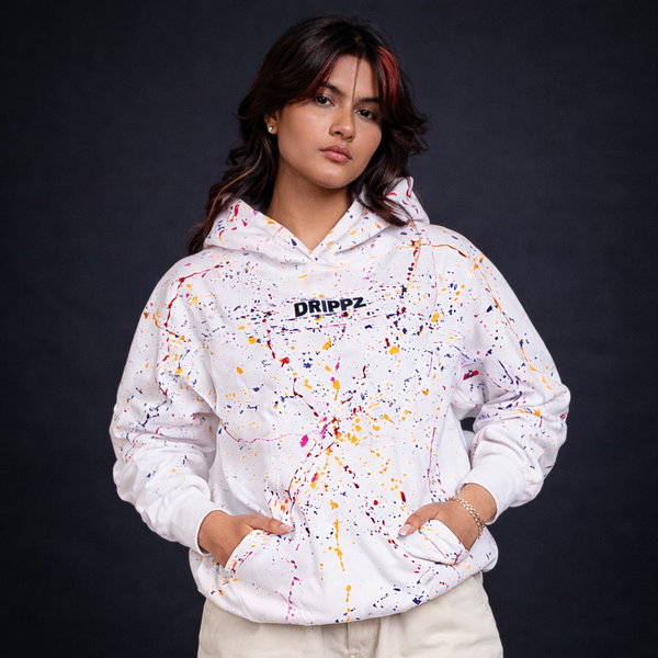 Colour Splash Abstract Oversized Hoodie