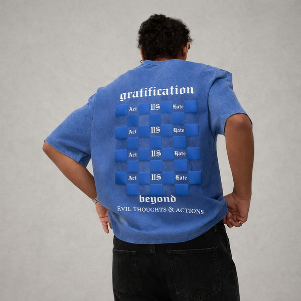 Gratification Royal Blue Oversized T-Shirt