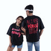 All I Need Is Money Quoted Black Oversized T-Shirt