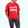 All I Need Is Money Quoted Red Oversized T-Shirt