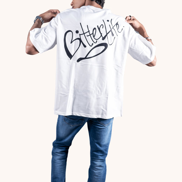 Bitter Life White Oversized T-Shirt