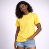 Yellow Solid Slim Fit T-Shirt