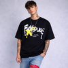 Fun Dude Black Oversized T-Shirt
