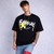 Fun Dude Black Oversized T-Shirt