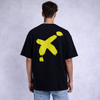 Fun Dude Black Oversized T-Shirt