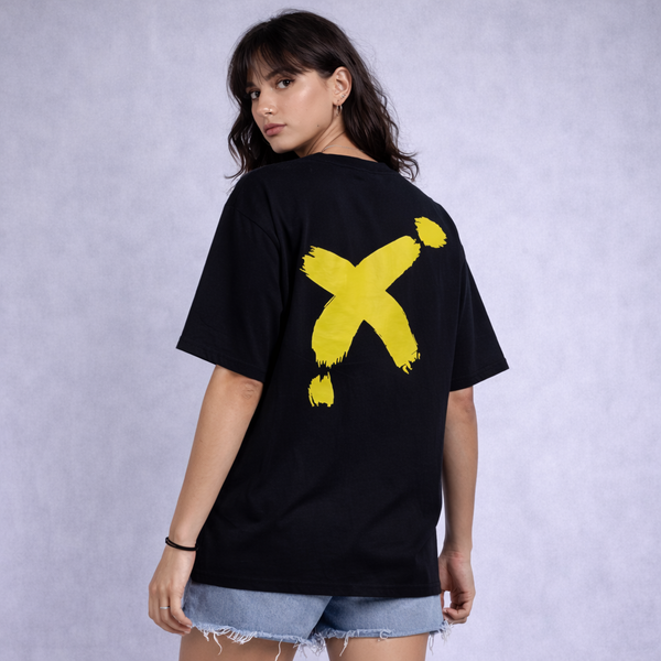 Fun Dude Black Oversized T-Shirt
