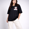 Fuck The World Black Oversized T-Shirt