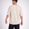 Cement Gray Solid Oversized T-Shirt