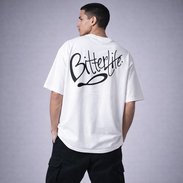 Bitter Life White Oversized T-Shirt