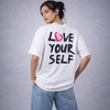 Love Yourself White Oversized T-Shirt