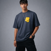 Enjoy The Moment Gray Oversized T-Shirt