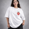 Hungry Stomach Inquire White Oversized T-Shirt