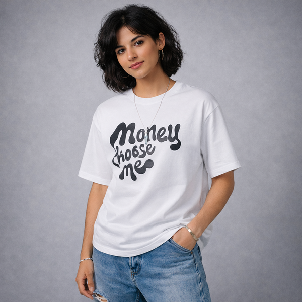 The Dollars Journey White Oversized T-Shirt