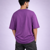 Plum Purple Solid Oversized T-Shirt