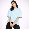 Aruba Blue Solid Oversized T-Shirt