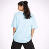 Aruba Blue Solid Oversized T-Shirt