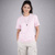 Baby Pink Solid Slim Fit T-Shirt