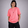 Hot Pink Solid Oversized T-Shirt