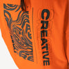 Creative Orange Oversized T-Shirt