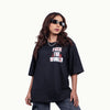 Fuck The World Black Oversized T-Shirt