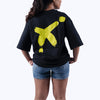 Fun Dude Black Oversized T-Shirt
