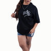 Hustle Black Oversized T-Shirt