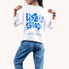 Life is Good White Oversized T-Shirt