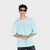Aruba Blue Solid Oversized T-Shirt