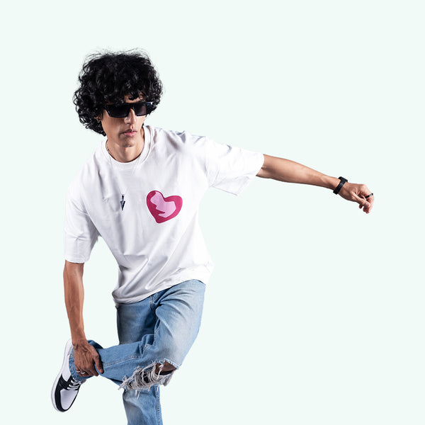 Love Yourself White Oversized T-Shirt