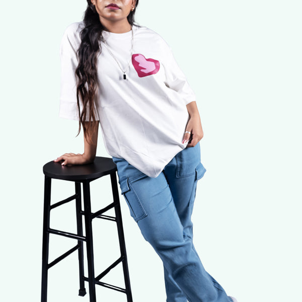 Love Yourself White Oversized T-Shirt