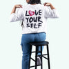 Love Yourself White Oversized T-Shirt
