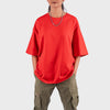 Red Solid Oversized T-Shirt