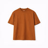Dark Brown Solid Oversized T-Shirt