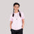 Baby Pink Solid Slim Fit T-Shirt